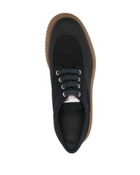 schwarze Segeltuch Derby Schuhe von Hogan