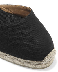 schwarze Segeltuch Espadrilles von Castaner