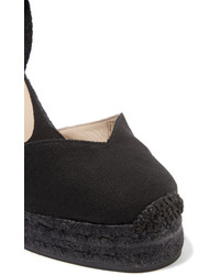 schwarze Segeltuch Espadrilles von Castaner