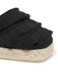 schwarze Segeltuch Espadrilles von Castaner