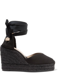 schwarze Segeltuch Espadrilles von Castaner