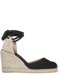 schwarze Segeltuch Espadrilles von Castaner