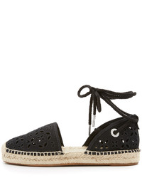 schwarze Segeltuch Espadrilles von MICHAEL Michael Kors