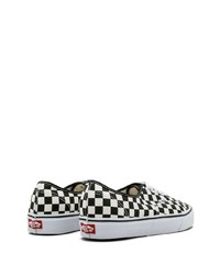 schwarze Segeltuch niedrige Sneakers mit Karomuster von Vans