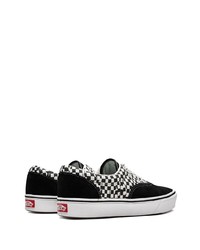 schwarze Segeltuch niedrige Sneakers mit Karomuster von Vans