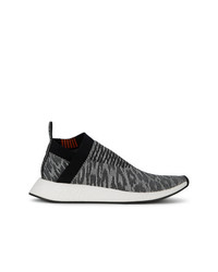 schwarze Segeltuch niedrige Sneakers mit Leopardenmuster von adidas