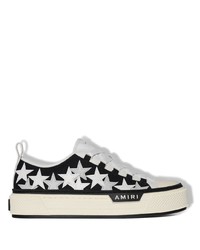 schwarze Segeltuch niedrige Sneakers mit Sternenmuster von Amiri