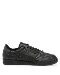 schwarze Segeltuch niedrige Sneakers von adidas