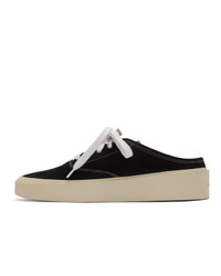 schwarze Segeltuch niedrige Sneakers von Fear Of God