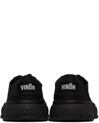 schwarze Segeltuch niedrige Sneakers von Viron