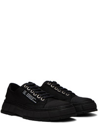 schwarze Segeltuch niedrige Sneakers von Viron