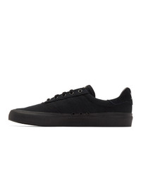 schwarze Segeltuch niedrige Sneakers von adidas Originals