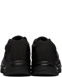 schwarze Segeltuch niedrige Sneakers von Kiko Kostadinov