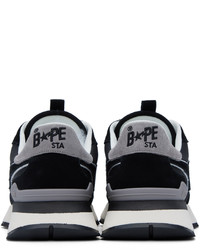 schwarze Segeltuch niedrige Sneakers von BAPE