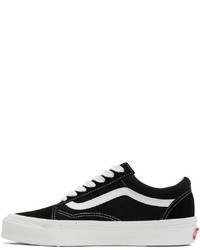 schwarze Segeltuch niedrige Sneakers von Vans