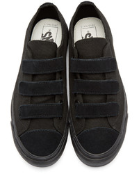 schwarze Segeltuch niedrige Sneakers von Vans