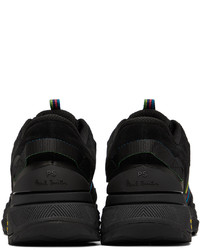 schwarze Segeltuch niedrige Sneakers von Ps By Paul Smith