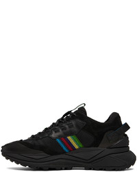 schwarze Segeltuch niedrige Sneakers von Ps By Paul Smith