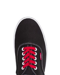 schwarze Segeltuch niedrige Sneakers von Vans