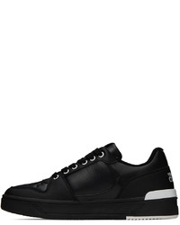 schwarze Segeltuch niedrige Sneakers von VERSACE JEANS COUTURE