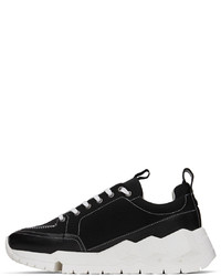 schwarze Segeltuch niedrige Sneakers von Pierre Hardy