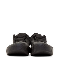 schwarze Segeltuch niedrige Sneakers von Boris Bidjan Saberi