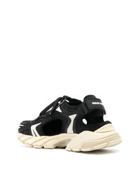 schwarze Segeltuch niedrige Sneakers von Heron Preston