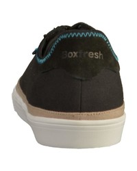 schwarze Segeltuch niedrige Sneakers von Boxfresh