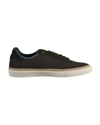 schwarze Segeltuch niedrige Sneakers von Boxfresh