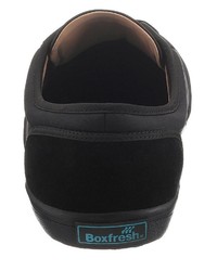 schwarze Segeltuch niedrige Sneakers von Boxfresh