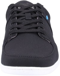 schwarze Segeltuch niedrige Sneakers von Boxfresh