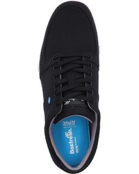 schwarze Segeltuch niedrige Sneakers von Boxfresh