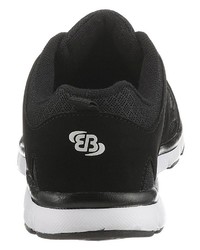 schwarze Segeltuch niedrige Sneakers von Brütting