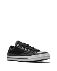 schwarze Segeltuch niedrige Sneakers von Converse