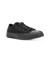 schwarze Segeltuch niedrige Sneakers von Converse