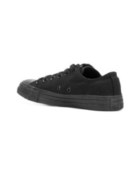 schwarze Segeltuch niedrige Sneakers von Converse