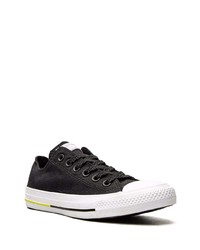 schwarze Segeltuch niedrige Sneakers von Converse