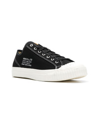 schwarze Segeltuch niedrige Sneakers von Neighborhood