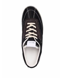 schwarze Segeltuch niedrige Sneakers von MM6 MAISON MARGIELA