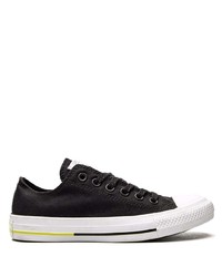 schwarze Segeltuch niedrige Sneakers von Converse