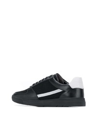 schwarze Segeltuch niedrige Sneakers von BOSS HUGO BOSS