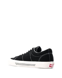 schwarze Segeltuch niedrige Sneakers von Vans