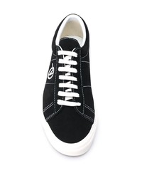 schwarze Segeltuch niedrige Sneakers von Vans