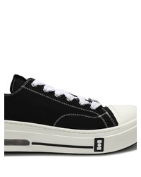 schwarze Segeltuch niedrige Sneakers von Nahmias