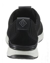 schwarze Segeltuch niedrige Sneakers von Gant Footwear