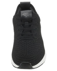 schwarze Segeltuch niedrige Sneakers von Gant Footwear