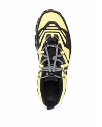 schwarze Segeltuch niedrige Sneakers von Versace