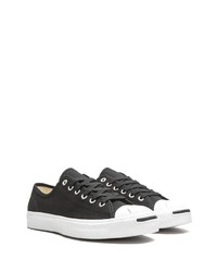 schwarze Segeltuch niedrige Sneakers von Converse