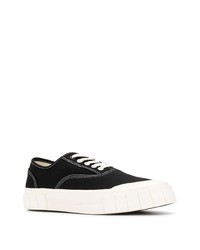 schwarze Segeltuch niedrige Sneakers von Good News