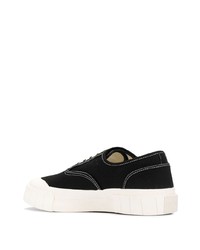 schwarze Segeltuch niedrige Sneakers von Good News